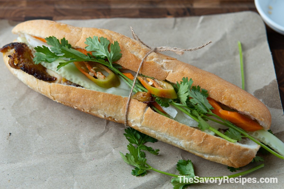 Vietnamese chiken bread